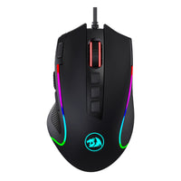 REDRAGON PREDATOR 4000DPI RGB Ergo Gaming Mouse - Black-RD-M612-RGB