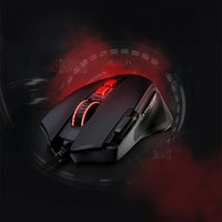 REDRAGON PREDATOR 4000DPI RGB Ergo Gaming Mouse - Black-RD-M612-RGB