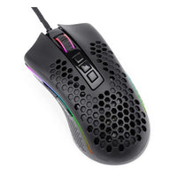 REDRAGON STORM 12400DPI 7 Buttons|Ergonomic Design|P3327 Optical Sensor|Lightweight Body|RGB Backlit gaming Mouse - Black-RD-M808-RGB