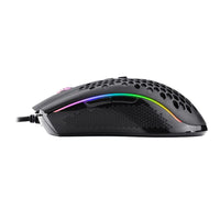 REDRAGON STORM 12400DPI 7 Buttons|Ergonomic Design|P3327 Optical Sensor|Lightweight Body|RGB Backlit gaming Mouse - Black-RD-M808-RGB