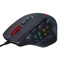 Redragon AATROX M811 Gaming Mouse: MMO, RGB, Black - 15 Programmable Buttons