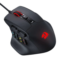 Redragon AATROX M811 Gaming Mouse: MMO, RGB, Black - 15 Programmable Buttons