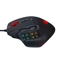 Redragon AATROX M811 Gaming Mouse: MMO, RGB, Black - 15 Programmable Buttons