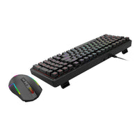 Redragon S162 RGB 3-Mode Wireless Mechanical Gaming Keyboard and Mouse Combo - Black-RD-S162