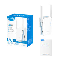 Cudy AC1200 WiFi Range Extender | Wall Plug-RE1200