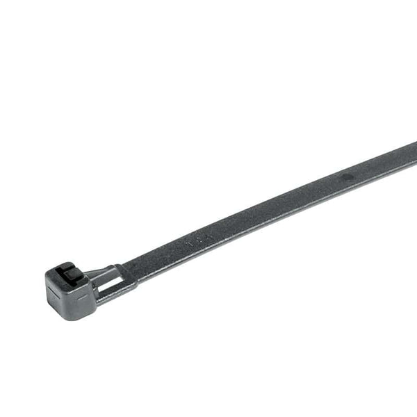Black Releasable Cable Tie 250mm x 7.6mm | Chavda.com - Securing Wires & Cables