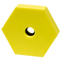Yellow Hexagonal RFID Tag HF 33.5x8mm. HEXTAG RFID HF Tag.  Tracking & Identification for Inventory, Asset Management, and Security.