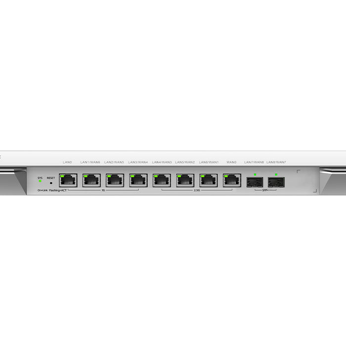 Reyee 8 Port Multi Gigabit 2SFP+ Multi-WAN 700 User Cloud Router - RG-EG710XS