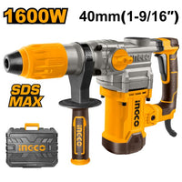 Ingco | Rotary Hammer Drill Including Accessories & Carry Case 1600W - RH1600388