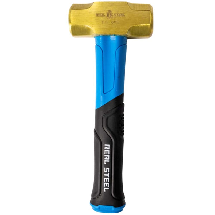 2lb Brass Sledge Hammer with Fiberglass Handle - Non-Sparking, Heavy-Duty Tool