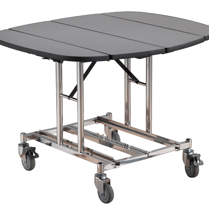 TIGER Room Service Trolley ROYAL RST1002 - Folding Table on Wheels, 1200x980x750mm, Chrome Frame, for Hotels & Catering