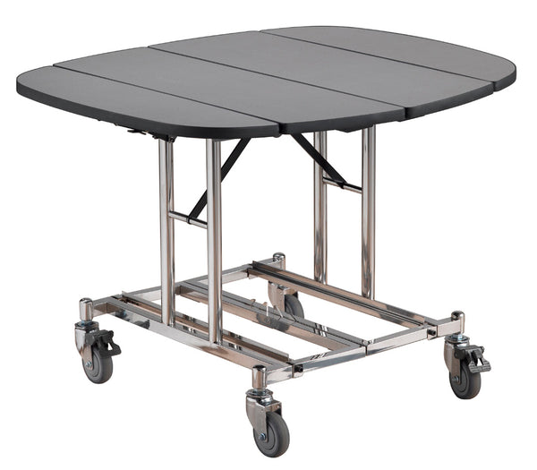 TIGER Room Service Trolley ROYAL RST1002 - Folding Table on Wheels, 1200x980x750mm, Chrome Frame, for Hotels & Catering