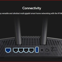 ASUS RT-BE82U Wi-Fi 7 Dual-Band 2.5GbE Router - Black-RT-BE82U