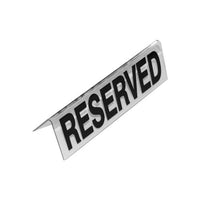 BCE Reserved Table Sign Plastic - (Clear) - RTS0003
