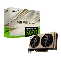 MSI GeForce RTX 5060 8G INSPIRE 2X OC Graphics Card – Gold-RTX5060INSPIRE2XOC8G