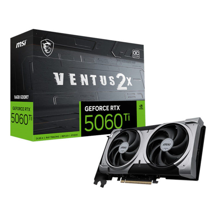 MSI GeForce RTX 5060 Ti Ventus 2X OC Graphics Card: Power Up Your Gaming & Creative Workloads!