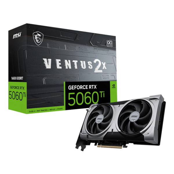 MSI RTX 5060 Ti Ventus 2X OC Graphics Card: 16GB GDDR7 - High-Performance GPU