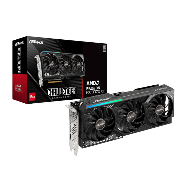 ASRock Radeon RX9070 XT Challenger 16G Graphics Card-RX9070XTCHALLENGER16G
