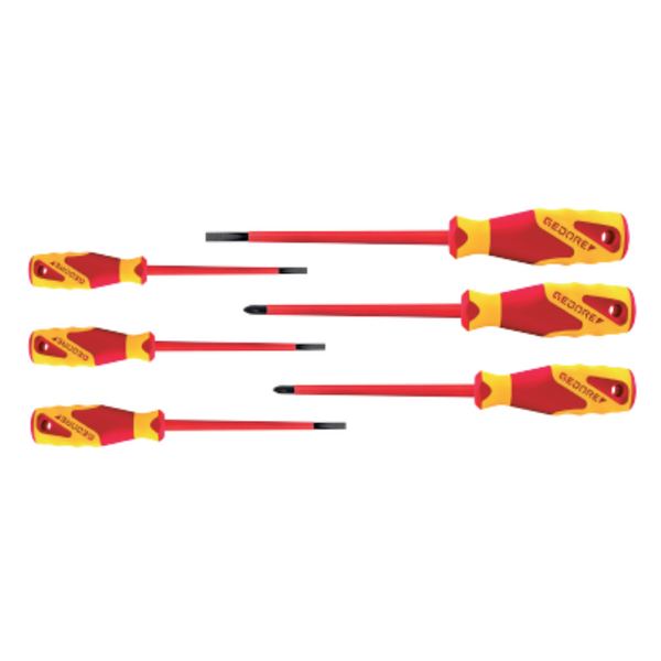 Gedore 1616048 (Series VDE 2170-2160 PH-077) VDE Screwdriver set 6 pcs IS 2.5-6.5 PH 0-2