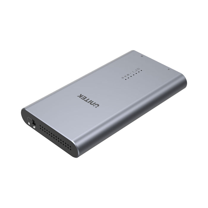 UNITEK S1206A SOLIDFORCE TYPE-C TO PCIE/NVME M.2 SSD 20GBPS DUAL BAY ENCLOSURE WITH OFFLINE CLONE - CAB-S1206A