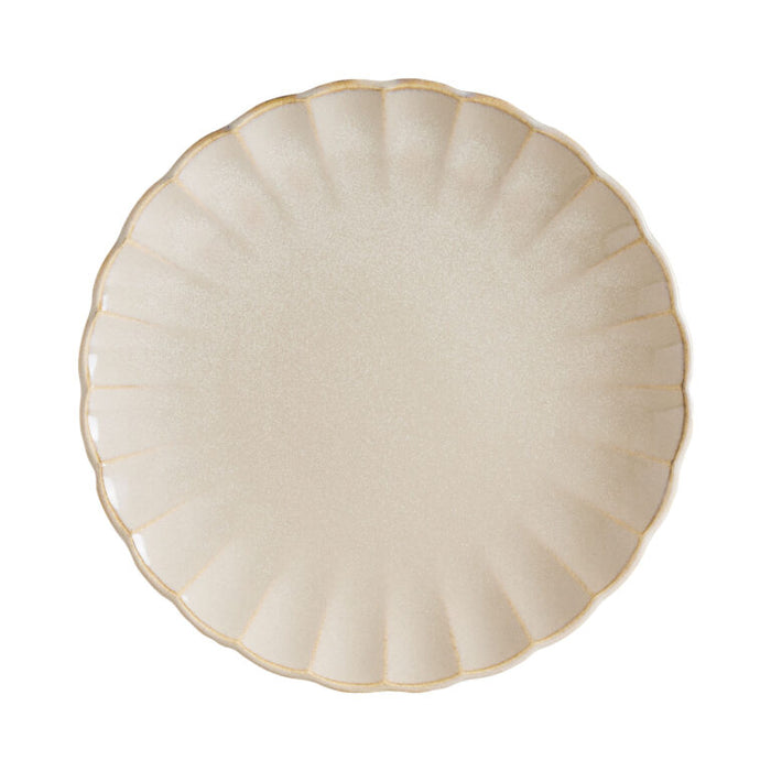 EAST - SAND - COUPE SCALLOPED PLATE - 30CM (12) - SANEAT30DZ
