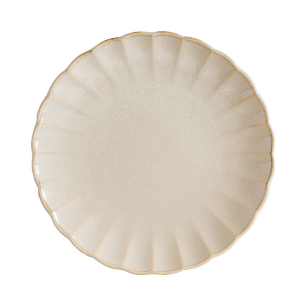 EAST - SAND - COUPE SCALLOPED PLATE - 30CM (12) - SANEAT30DZ