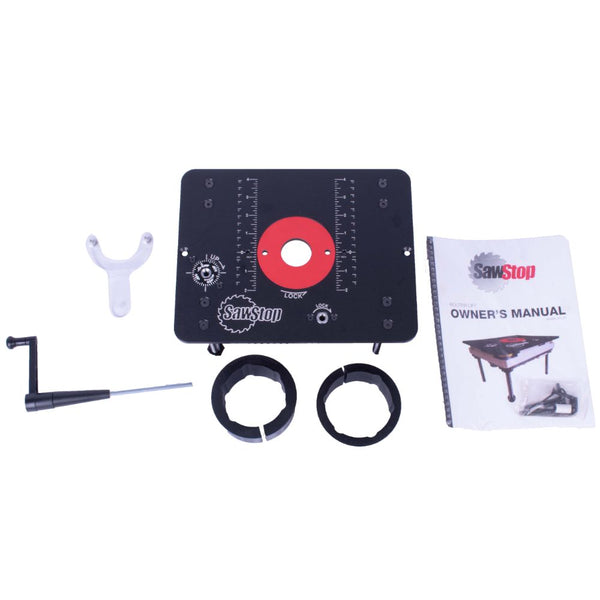 SawStop Router Lift Insert RT-C27, Four Post with Lock for Router Table Top | chavda.com