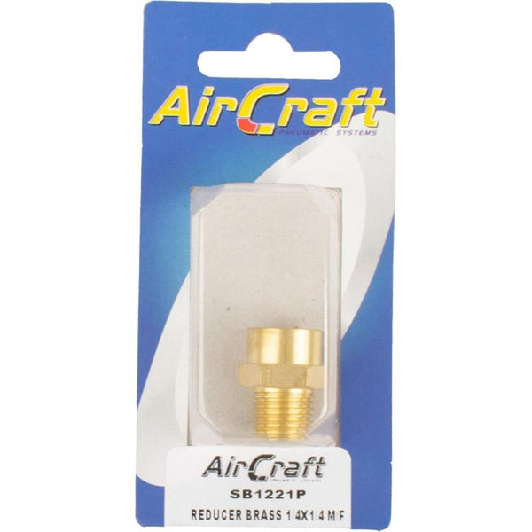 REDUCER BRASS 1/4X1/4 M/F 1PC PACK