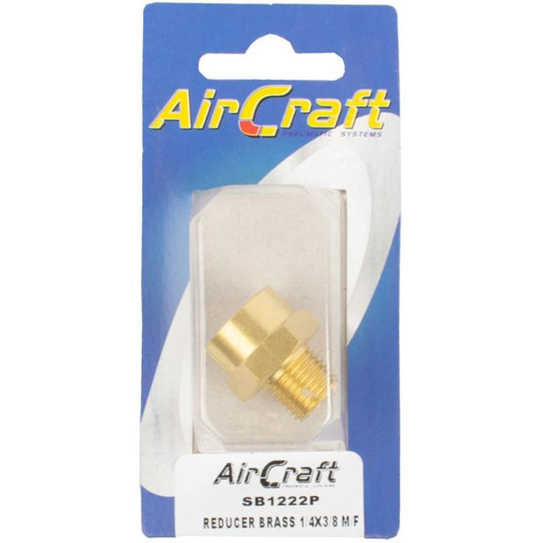 REDUCER BRASS 1/4X3/8 M/F 1PC PACK