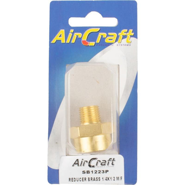 REDUCER BRASS 1/4X1/2 M/F 1PC PACK
