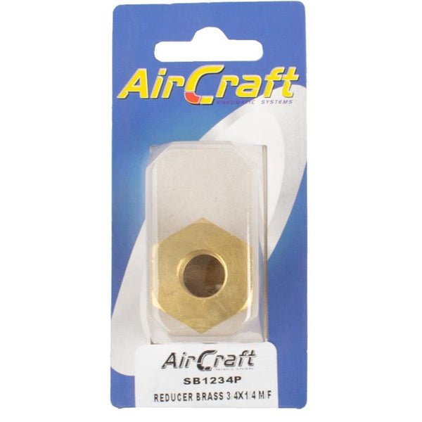 REDUCER BRASS 3/4X1/4 M/F CONICAL 1PC PACK