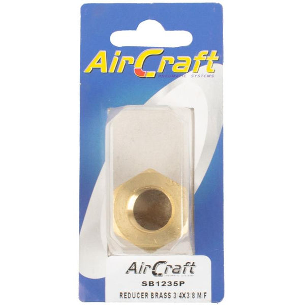 REDUCER BRASS 3/4X3/8 M/F CONICAL 1PC PACK