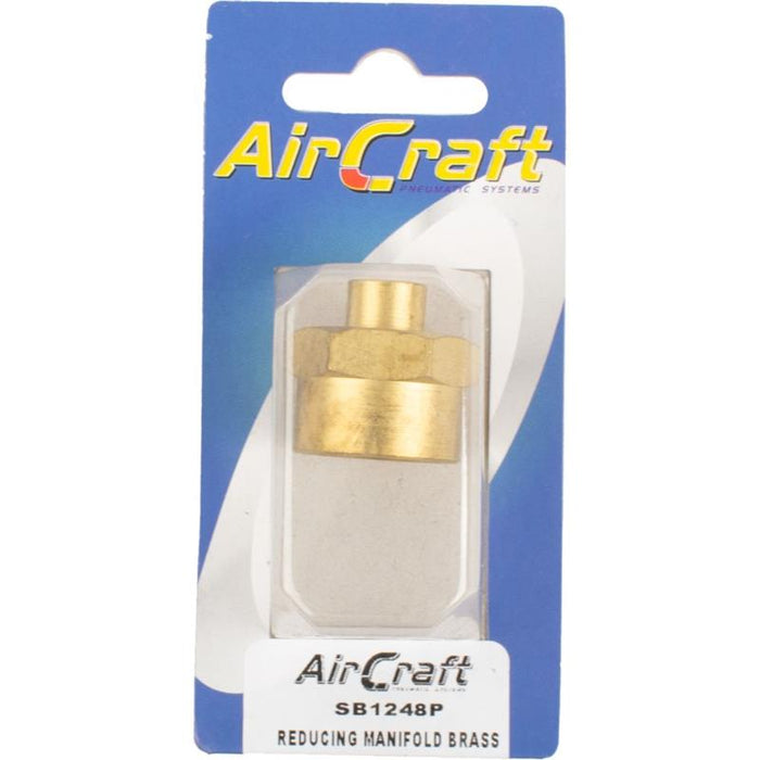 REDUCING MANIFOLD BRASS 1/8X1/2 F/F 1PC PACK
