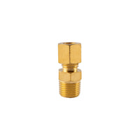 Brass Conical Straight Fitting 4mm x 1/8
