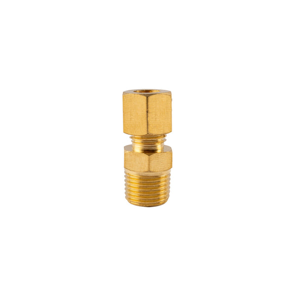 Brass Conical Straight Fitting 4mm x 1/8" Male - Plumbing Connector, Brass Fitting, Water Pipe Fitting, Air Compressor Fitting