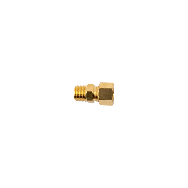 Brass Conical Straight Fitting - 6mm x 1/8" Male Adapter - Plumbing, Connector, Hardware, Chavda