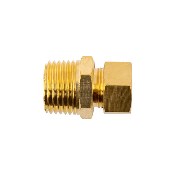 Brass Conical Fitting Adapter 12mm x 1/2" Male Thread - Plumbing Connector