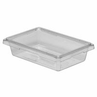 Cambro Clear Polycarbonate Storage Box 46x66x9cm (18.9L) - Large Food Container with Lid, Restaurant Kitchen Supply