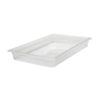 Cambro Polypropylene GN 1/1 Food Pan, Translucent, 100mm Deep - Ideal for Food Storage & Catering