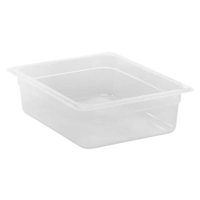 Cambro GN 1/2 Translucent Polypropylene Food Pan - 100mm Deep. Commercial Kitchen Food Storage Container.