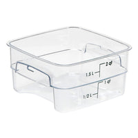 CAMBRO Square Polycarbonate Storage Container Clear 2 Ltr - SCS4002-C