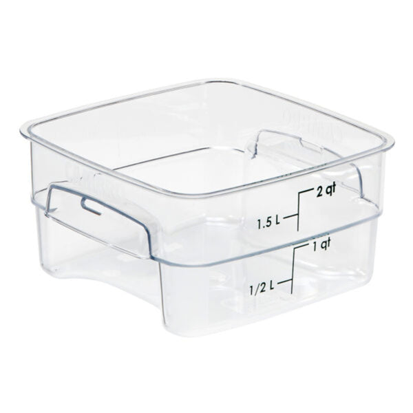 CAMBRO Square Polycarbonate Storage Container Clear 2 Ltr - SCS4002-C