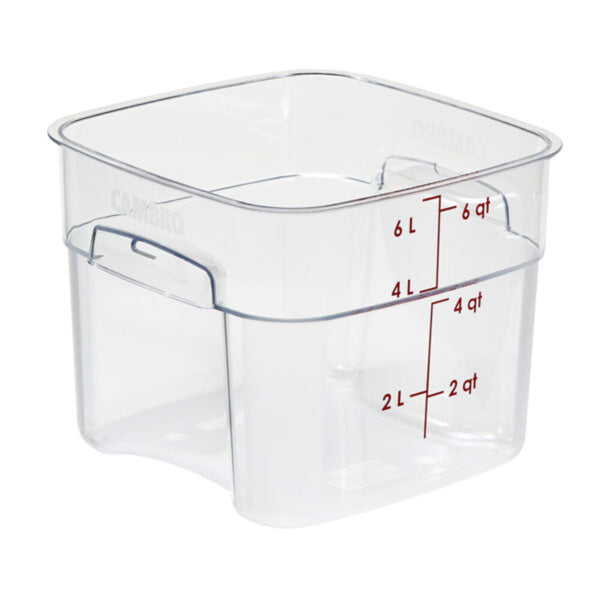 CAMBRO Square Polycarbonate Storage Container Clear 6 Ltr - SCS4006-C