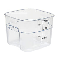 CAMBRO Square Polycarbonate Storage Container Clear 12 Ltr - SCS4010-C