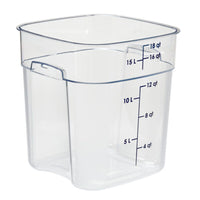 CAMBRO Square Polycarbonate Storage Container Clear 17 Ltr - SCS4015-C