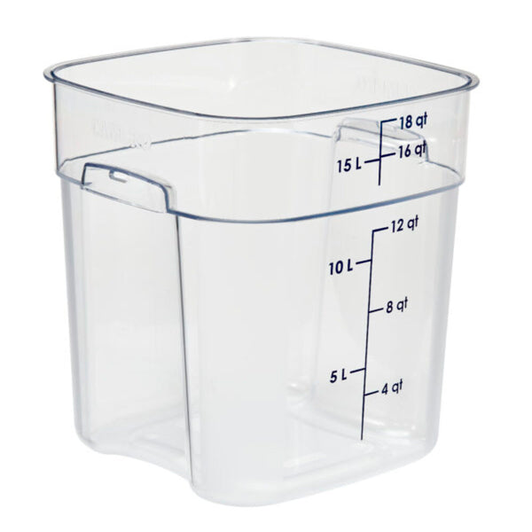 CAMBRO Square Polycarbonate Storage Container Clear 17 Ltr - SCS4015-C