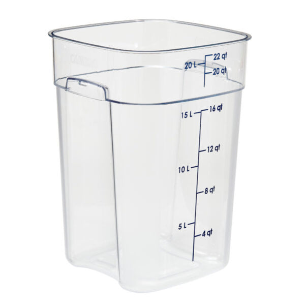 CAMBRO Square Polycarbonate Storage Container Clear 22 Ltr - SCS4020-C