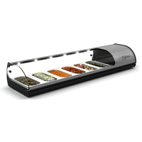 SALVADORE Cold Food Bar -  6 Insert - Silver - SDF5006