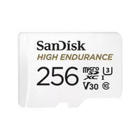 SANDISK HIGH ENDURANCE 256GB CLASS 10 MICROSDXC CARD WITH ADAPTER,SDSQQNR-256G-GN6IA
