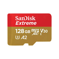 SANDISK EXTREME 128GB MICROSD UHS-I MEMORY CARD,SDSQXAA-128G-GN6MN